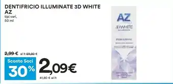 Coop Az Dentifricio Illuminate 3d White offerta