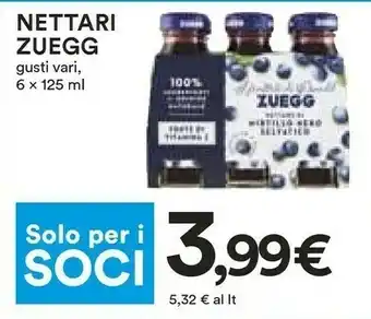 Coop Zuegg Nettare Di Mirtillo Nero Selvatico 125 Ml 125 G(ml) offerta