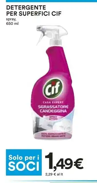 Coop Cif Detergente Per Superfici Spray offerta