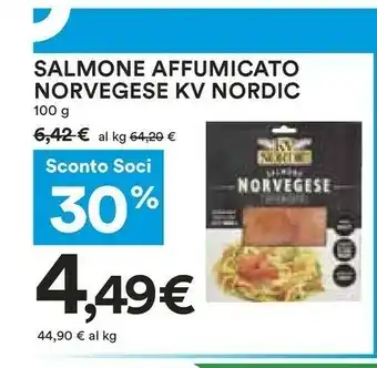 Coop Kv nordic Salmone Norvegese Affumicato 100 G(ml) offerta