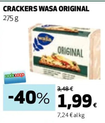 Coop CRACKERS WASA ORIGINAL 275 g offerta