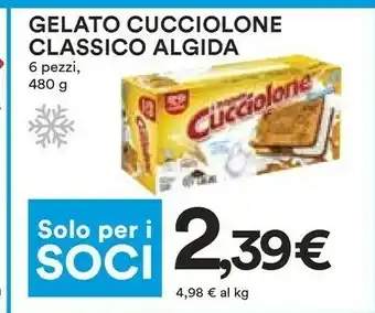Coop Algida Cucciolone Classico 480 G(ml) offerta