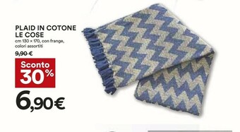 Coop Plaid In Cotone Le Cose offerta