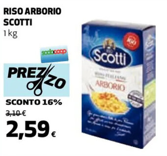 Coop RISO ARBORIO SCOTTI 1kg offerta