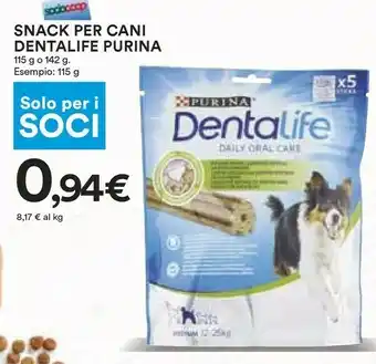 Coop Purina Dentalife Snack Per Cani offerta