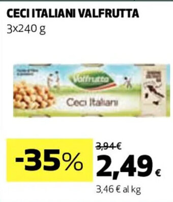 Coop CECI ITALIANI VALFRUTTA 3x240 g offerta
