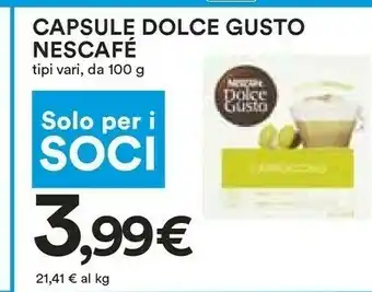 Coop Nescafé Dolce Gusto Lungo Decaf Capsule Caffè 16 Pezzo(i) offerta