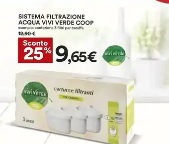 Coop Vivi verde coop Sistema Filtrazione Acqua offerta
