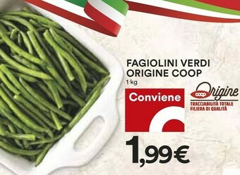Coop Coop Fagiolini Verdi Origine offerta