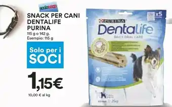 Coop Purina Snack Per Cani Dental Life offerta