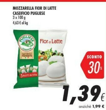 Coop Caseificio pugliese Mozzarella Fior Di Latte offerta