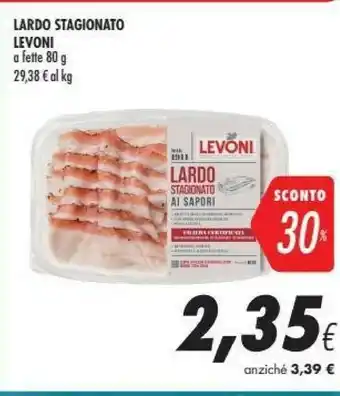 Coop Levoni Lardo Stagionato offerta
