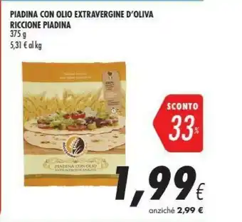 Coop Riccione piadina Piadine offerta