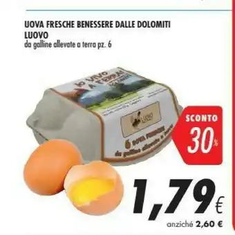 Coop Luovo - 6 Uova Fresche Biologiche offerta