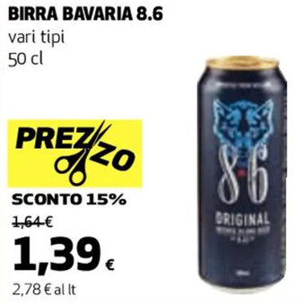 Coop BIRRA BAVARIA 8.6 vari tipi 50 cl offerta