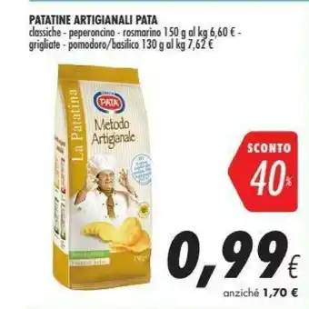 Coop Pata - La Patatina Artigianale Al Rosmarino 150 G(ml) offerta