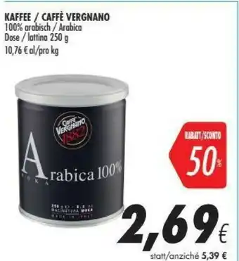 Coop Caffè Vergnano - Caffè Vergnano 250 G(ml) offerta