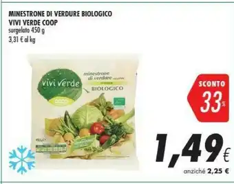 Coop Coop - Minestrone Di Verdure Biologico 450 G(ml) offerta