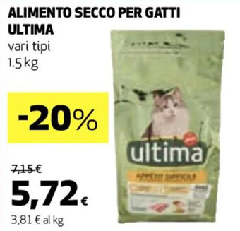 Coop ALIMENTO SECCO PER GATTI ULTIMA vari tipi 1.5 kg offerta