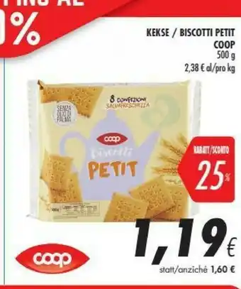 Coop Coop - Biscotti Petit 500 G(ml) offerta