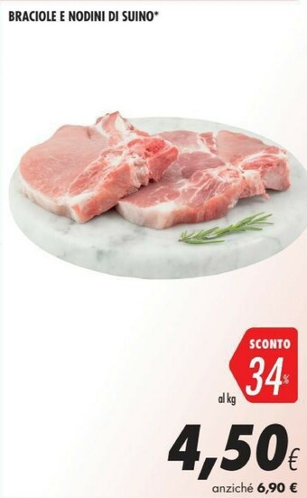 Coop Braciole E Nodini Di Suino offerta