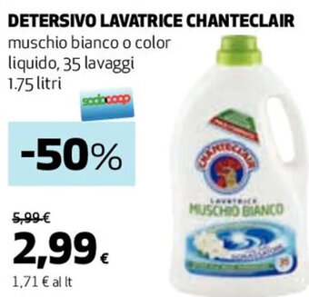 Coop DETERSIVO LAVATRICE CHANTECLAIR 1,75 litri offerta