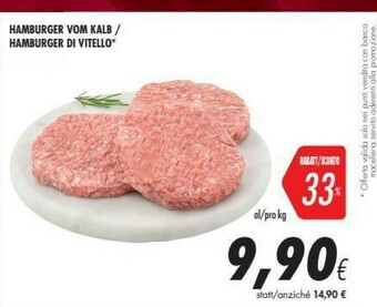 Coop Hamburger Di Vitello offerta