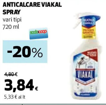 Coop ANTICALCARE VIAKAL SPRAY vari tipi 720 ml offerta
