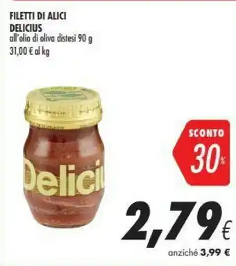 Coop Delicius - Filetti Di Sgombro Al Naturale offerta
