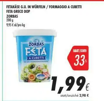 Coop Zorbas - Feta 200 G(ml) offerta