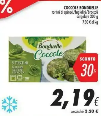 Coop Bonduelle Coccole Spinaci Fagiolini E Broccoli 300 G(ml) offerta