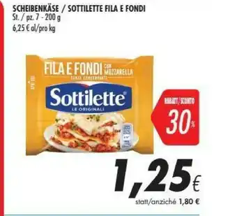 Coop Sottilette Fila E Fondi offerta