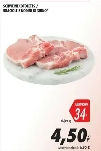 Coop Braciole E Nodini Di Suino offerta