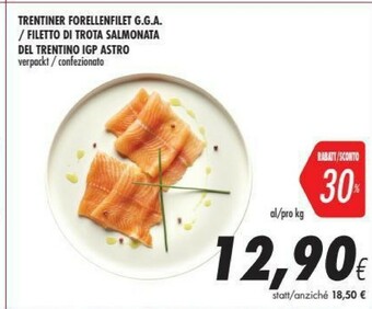 Coop Filetto Di Trota Salmonata Del Trentino Igp Astro offerta