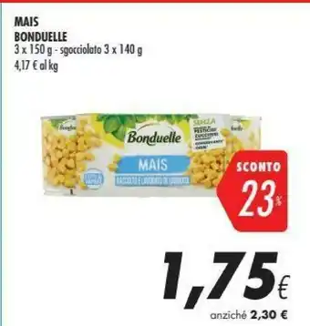Coop Bonduelle Mais 140 G(ml) offerta