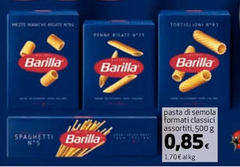 Coop Barilla pasta di semola formati classici assortiti, 500 g offerta
