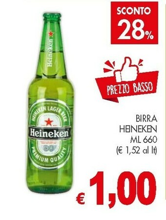 Crai Heineken Birra 660 G(ml) offerta