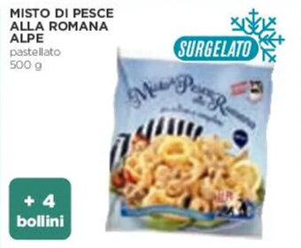 Coop MISTO DI PESCE ALLA ROMANA ALPE pastellato 500 g offerta