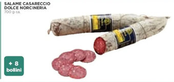 Coop SALAME CASARECCIO DOLCE NORCINERIA 700 g ca. offerta
