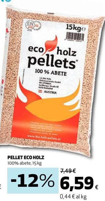 Coop PELLET ECO HOLZ 15 kg offerta