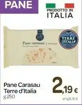 Carrefour Terre d'Italia Pane Carasau offerta