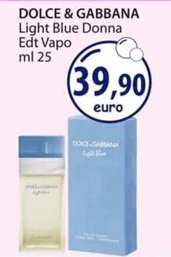 Acqua & Sapone DOLCE & GABBANA Light Blue Donna Edt Vapo ml 25 offerta