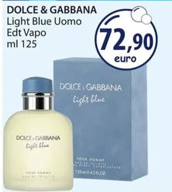 Acqua & Sapone DOLCE & GABBANA Light Blue Uomo Edt Vapo ml 125 offerta