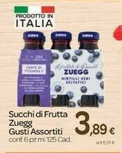 Carrefour Zuegg Succhi Di Frutta offerta