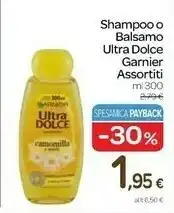 Carrefour Garnier Ultra Dolce Shampoo O Balsamo offerta