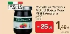 Carrefour Carrefour Confettura Frutti Di Bosco offerta