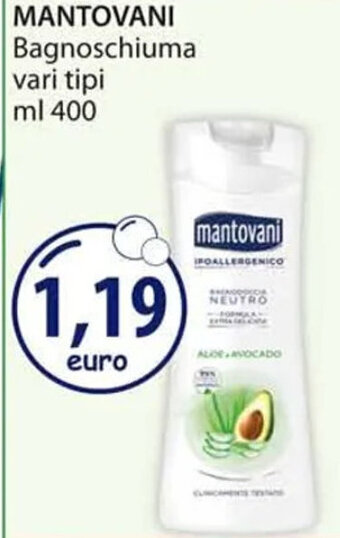 Acqua & Sapone MANTOVANI Bagnoschiuma vari tipi ml 400 offerta