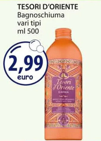 Acqua & Sapone TESORI D'ORIENTE Bagnoschiuma vari tipi ml 500 offerta