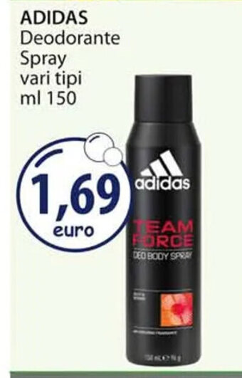 Acqua & Sapone ADIDAS Deodorante Spray vari tipi ml 150 offerta