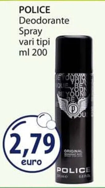 Acqua & Sapone POLICE Deodorante Spray vari tipi ml 200 offerta